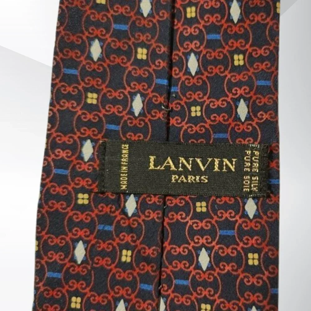 2/$20 Vintage Lanvin Paris Silk Tie – 54